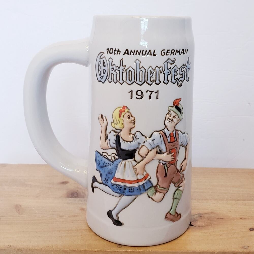 Vintage 1971 Kurz Alt Heidelberg Oktoberfest Stein Mug Mount Clemens Michigan